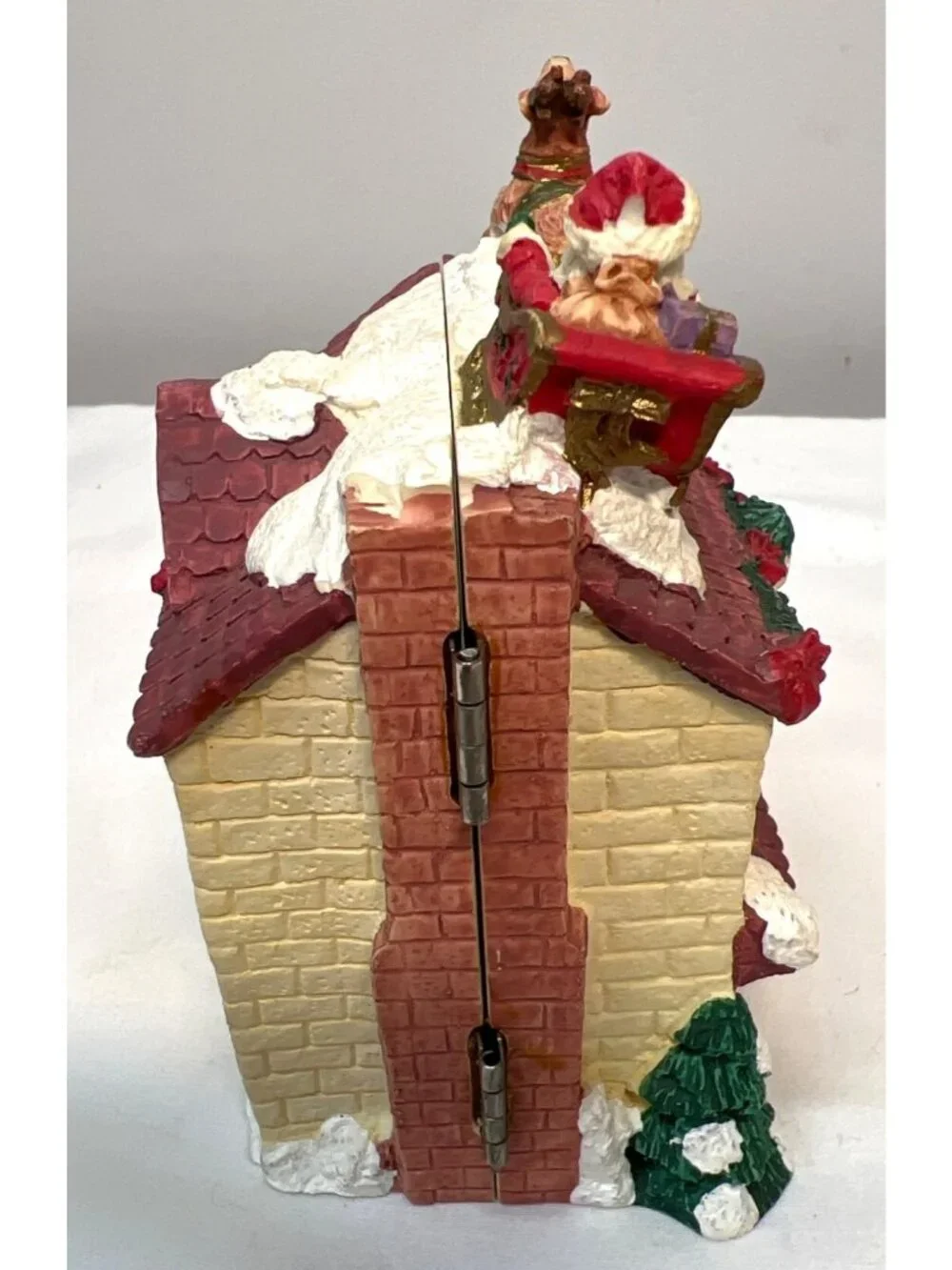 Hinged Holiday Panoramas Santas House With Sleigh & Reindeer Christmas Decor